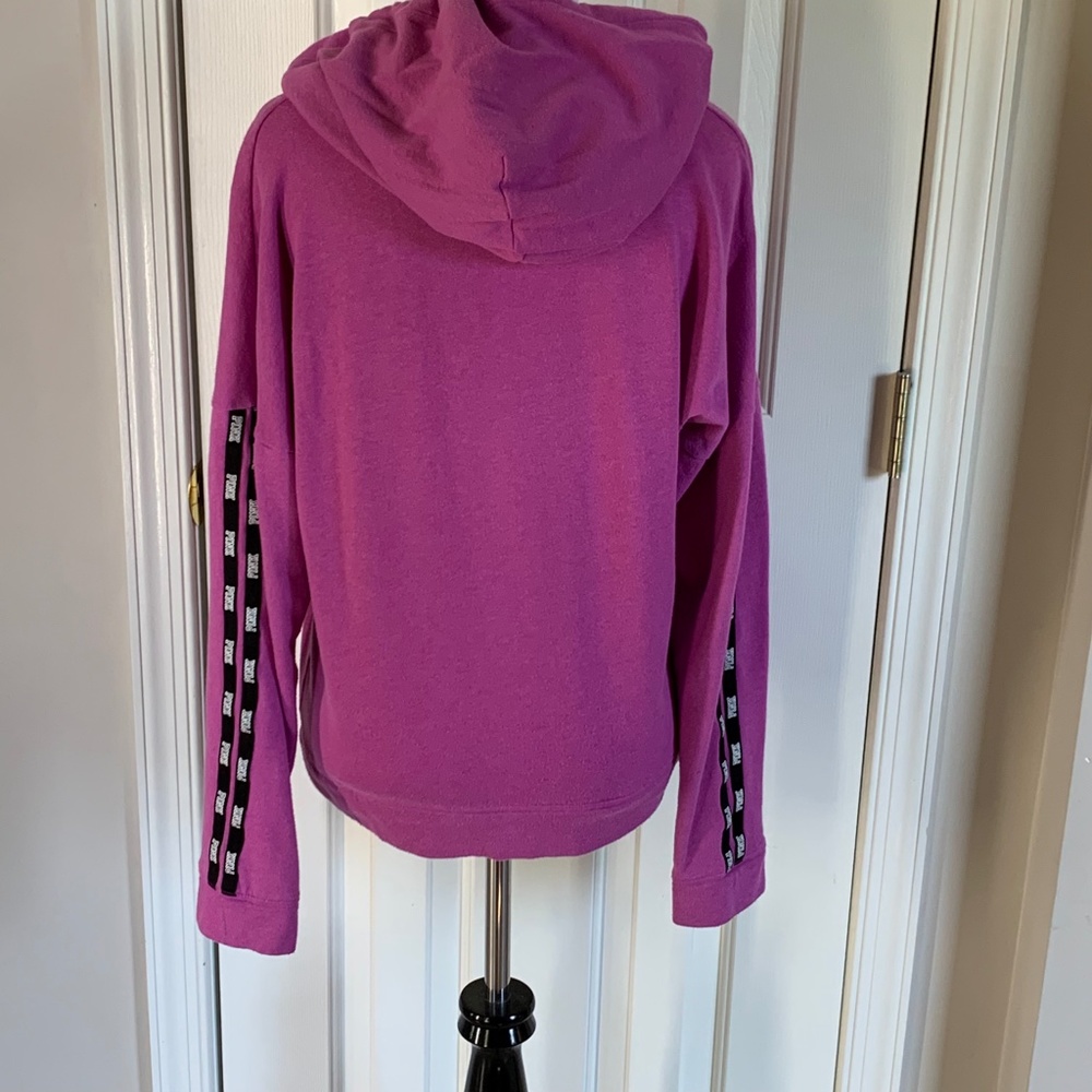 PINK Everyday Lounge Campus Pullover Hoodie in Hot Pink Size XS - Picture 3 of 6